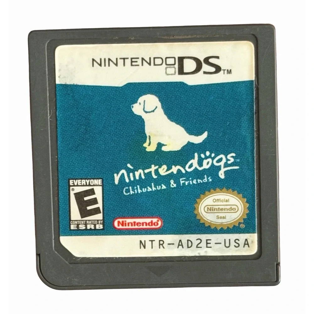 Nintendo Nintendogs Chihuahua & Friends Dalmation &Friends DS Game Cartridge Lot